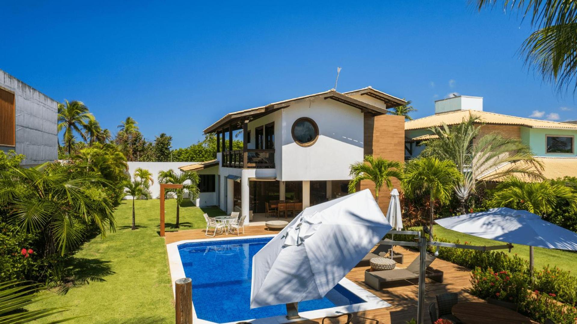 Casa Cerqueira 4 Suites Guarajuba Cond. Frente Mar Camassari Szoba fotó